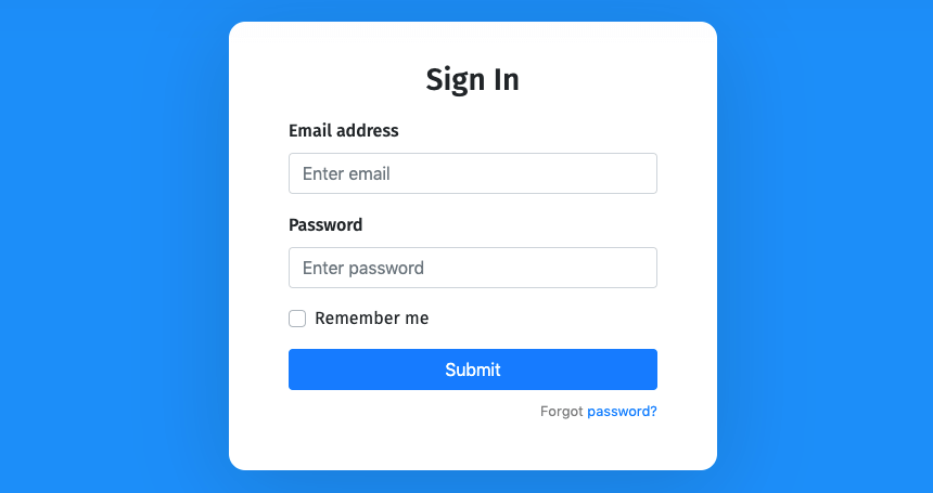 bootstrap-4-login-form-template
